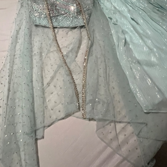 Sangeet / Wedding / Party wear Mirror work fancy jacket suit - Picture 6 of 15